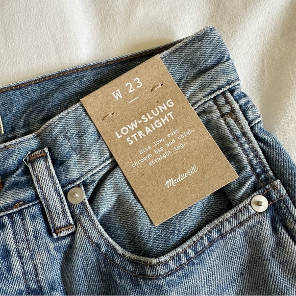 NWT Madewell low slung straight jeans pocket edition - Picture 9 of 14